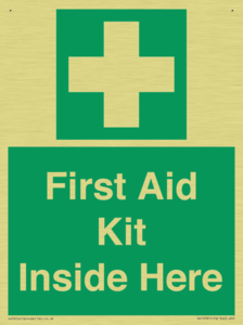 First Aid Kit Inside Here